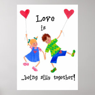 'Love is...' Large Poster