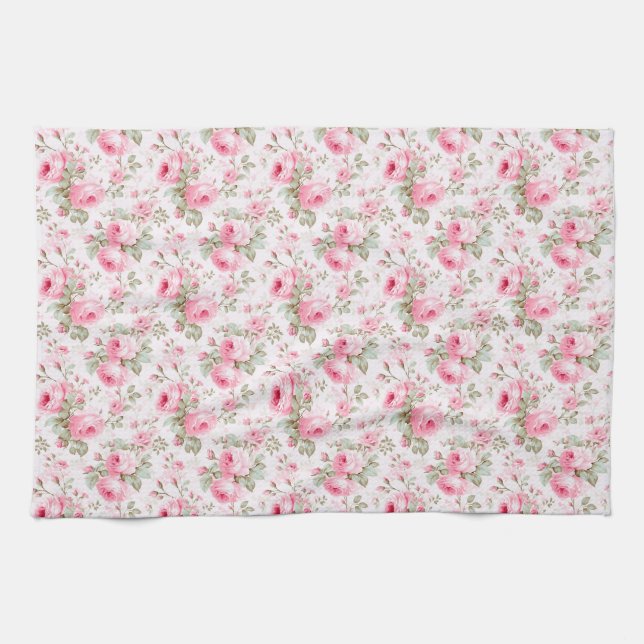 Love Is Like A Rose Kitchen Towel (Horizontal)