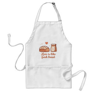 Love is like fresh bread standard apron