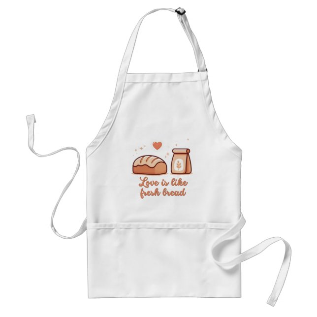 Love is like fresh bread standard apron (Front)