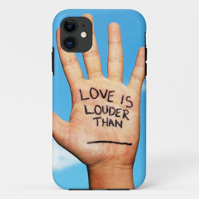 Love is Louder Hand Phone Case (Back)