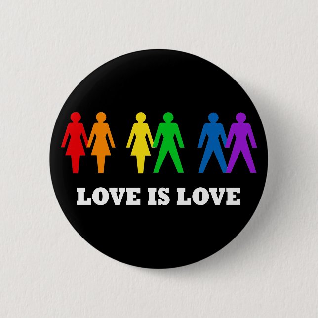 Love is Love 2 Inch Round Button (Front)