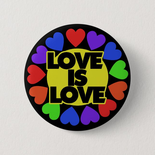 Love is Love 2 Inch Round Button (Front)