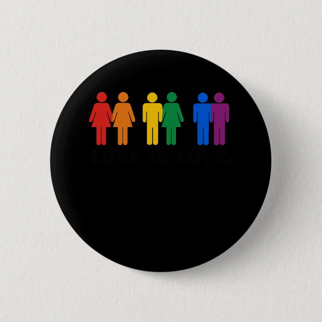 Love is Love 2 Inch Round Button (Front)