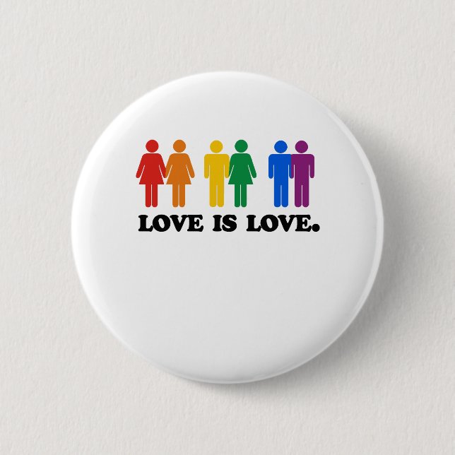 Love is Love 2 Inch Round Button (Front)