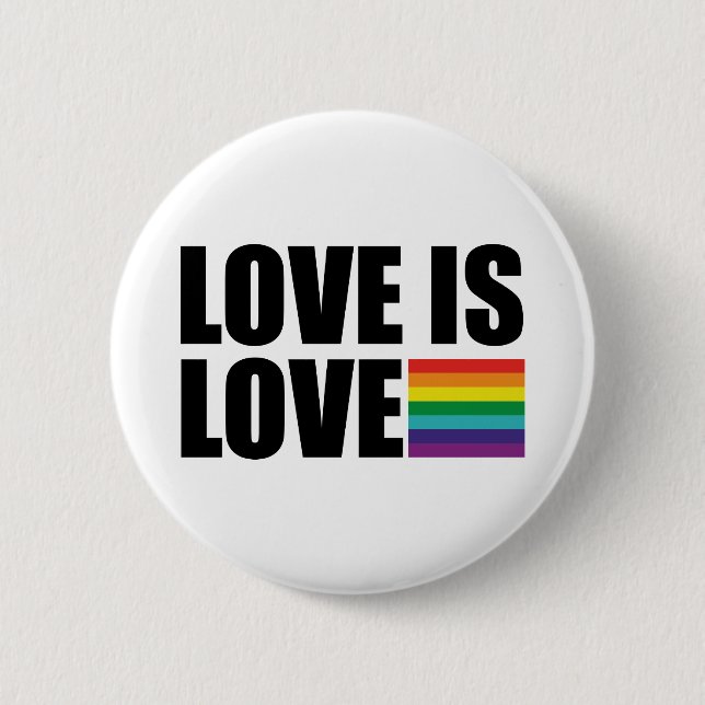 Love is Love 2 Inch Round Button (Front)