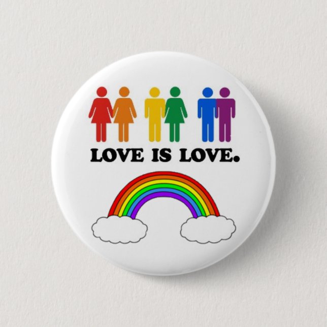 Love is Love 2 Inch Round Button (Front)