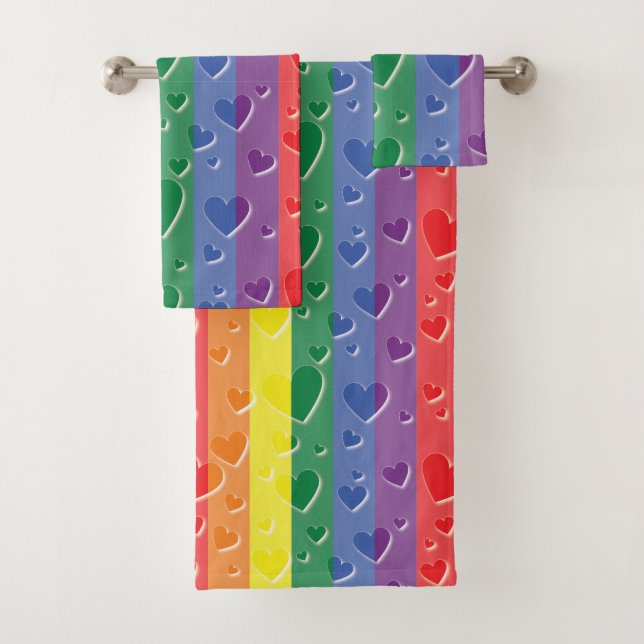 Love Is Love Bath Towel Set (Insitu)