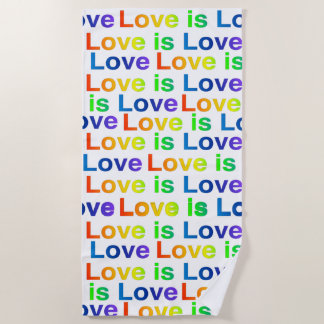 Love is Love beach serviette
