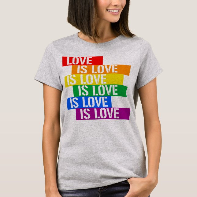 Love is Love Blocks T-Shirt (Front)