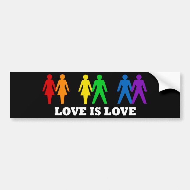 Love is Love Bumper Sticker (Front)