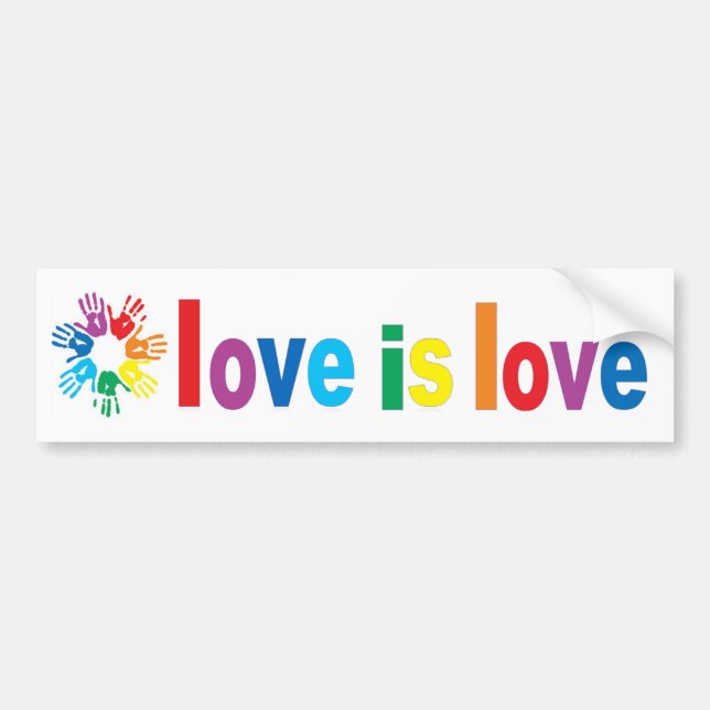 Love Is Love  Bumper Sticker (Front)