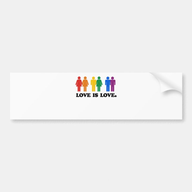 Love is Love Bumper Sticker (Front)