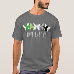 Love Is Love Butterfly Aromantic T-Shirt