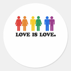 Love is Love Classic Round Sticker