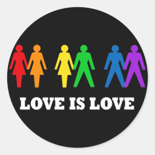 Love is Love Classic Round Sticker