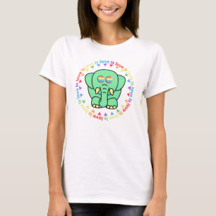 Love is love Cute Elephant LGBT Pride T-Shirt