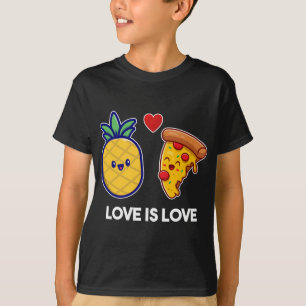 Love Is Love Cute Pride Pineapple Pizza T-Shirt