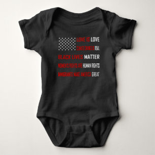 Love is Love Dark Baby Bodysuit