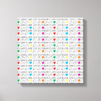 LOVE is LOVE equality quote in rainbow colours