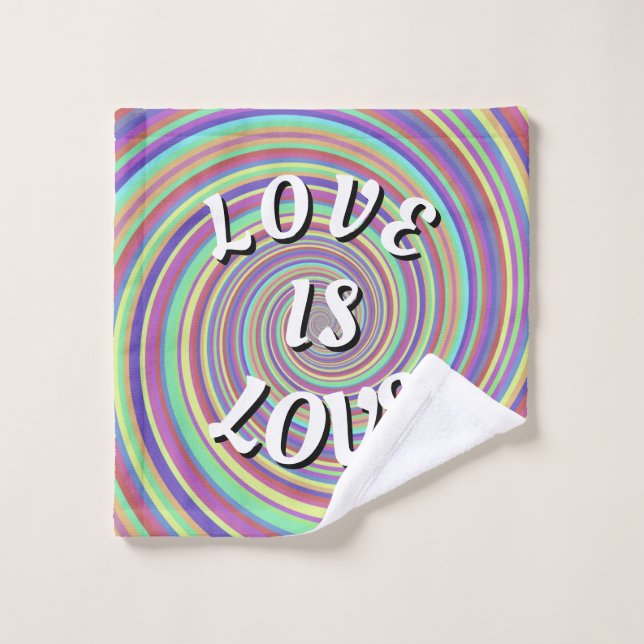 Love Is Love Fierté (Gant de toilette)