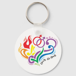 Love Is Love: Gay Keychain