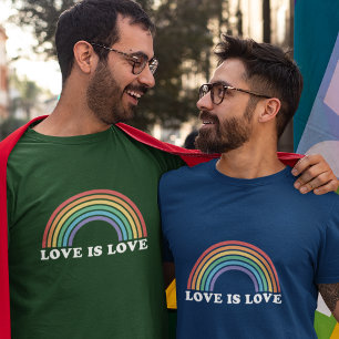Love Is Love Gay Pride Rainbow T-Shirt