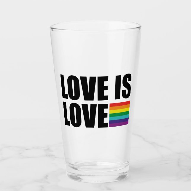 Love is Love Glass (Front)