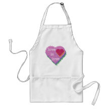 Love is Love Heart Apron
