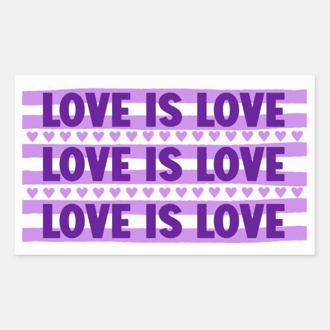 Love is Love in Purple Sticker (Front)