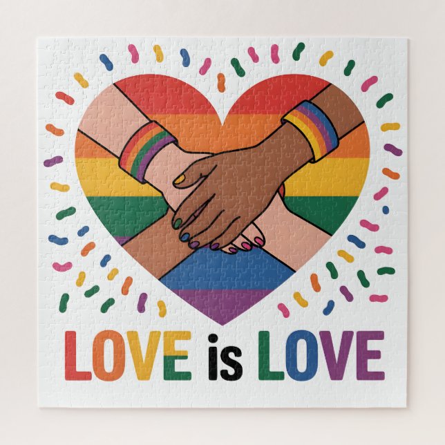 Love is love jigsaw puzzle (Vertical)