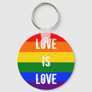 Love is love keychain