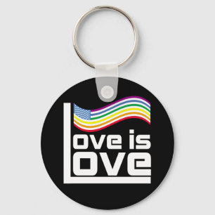 Love is love keychain