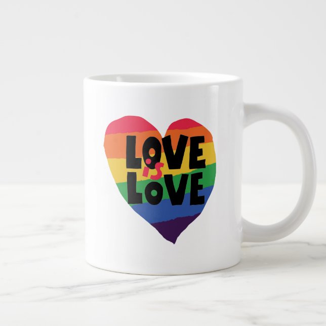 Love is Love Large Coffee Mug (Right)