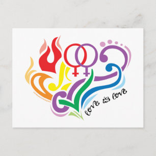 Love Is Love: Lesbian Postcard