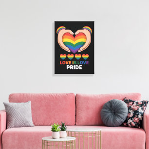 Love is Love LGBQT Canvas Print