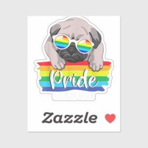 Love Is Love LGBT Gay Pride Month Pug Dog Lover LG