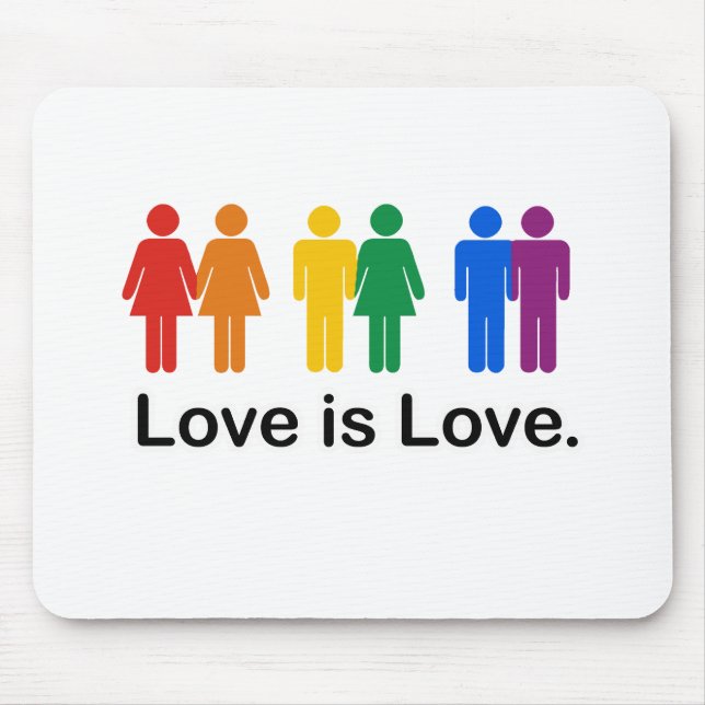 Love is Love Mouse Pad (Front)