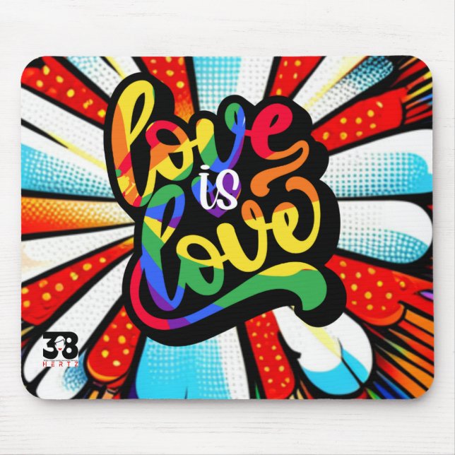 Love is Love Mouse Pad (Front)