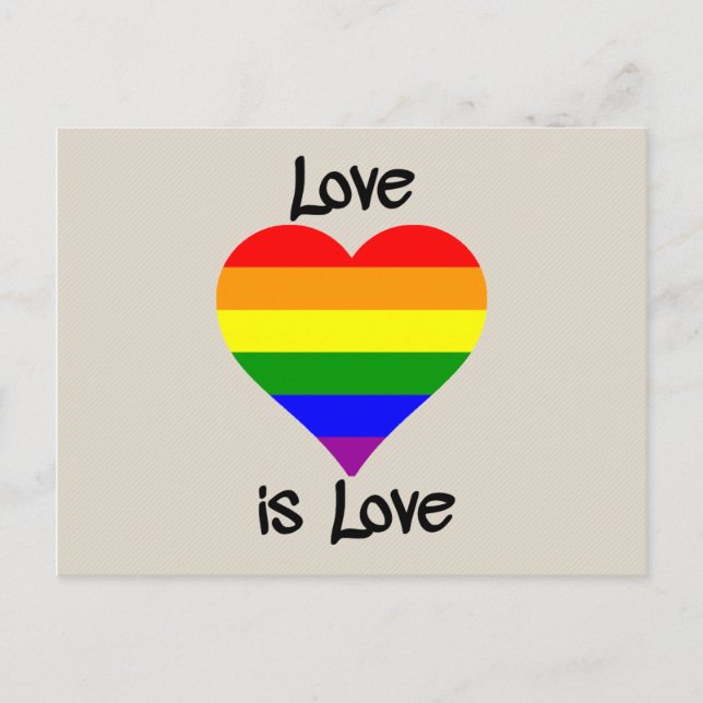 Love Is Love Postcard (Front)