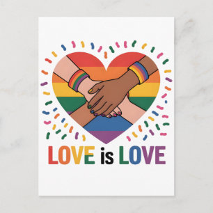 Love is love postcard