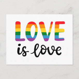 Love Is Love Postcard