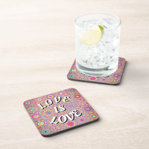 Love Is Love Pride Beverage Coaster