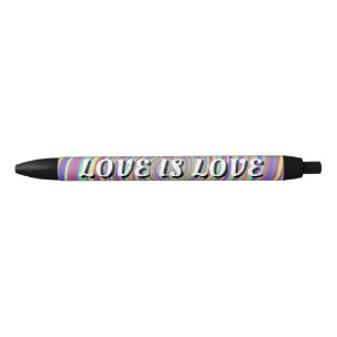 Love Is Love Pride Black Ink Pen