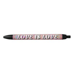Love Is Love Pride Black Ink Pen