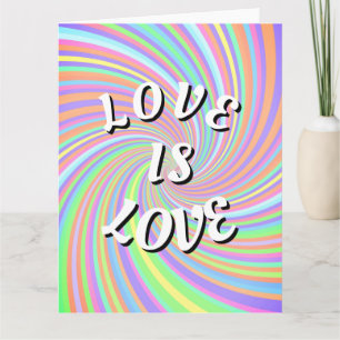 Love Is Love Pride Blank Note Card
