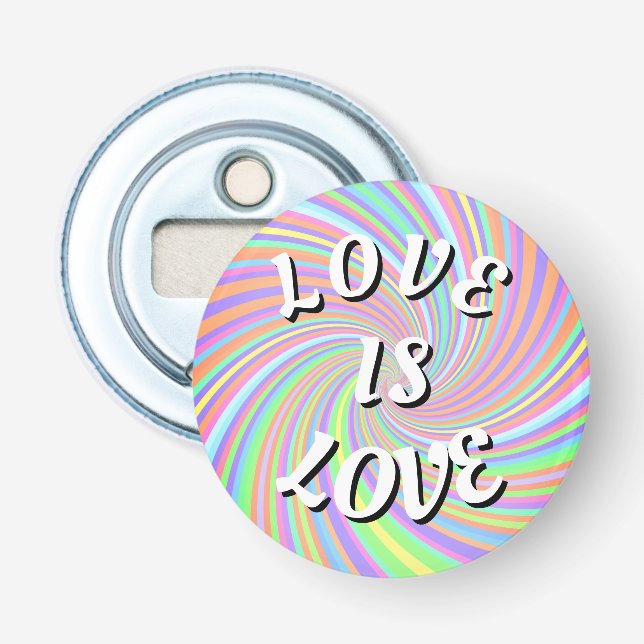 Love Is Love Pride  Bottle Opener (Front)
