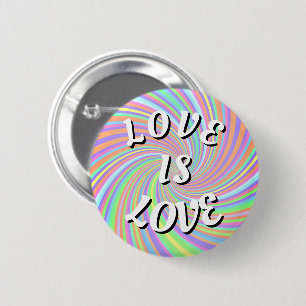 Love Is Love Pride Button