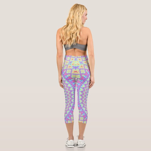 Love Is Love Pride  Capri Leggings (Back)