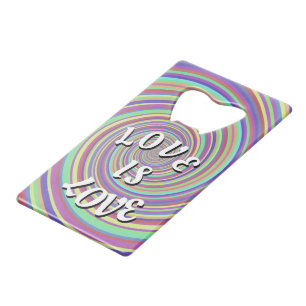 Love Is Love Pride Carte de Crédit Ouvre-Bouteille